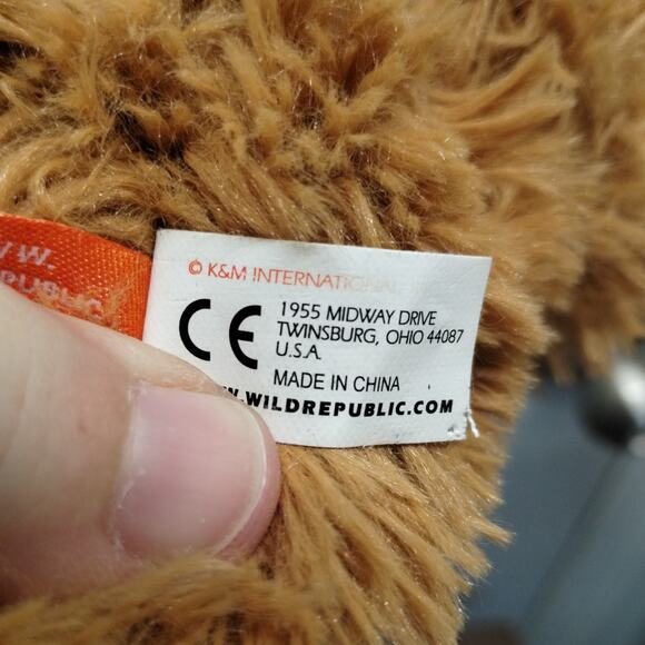 Wild Republic Plush Brown Orangutan Monkey Ape 8 Inch Wrist Hugger Slap Bracelet - Picture 9 of 10